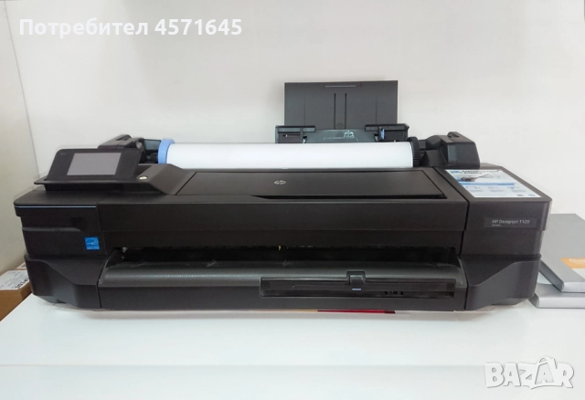 Плотер HP Designjet T120 610 mm (24") с оригинална опаковка, снимка 2 - Принтери, копири, скенери - 51444482