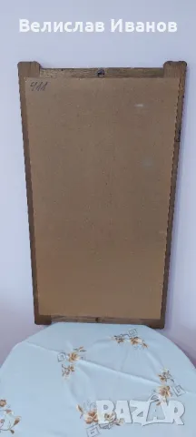 Огледало за стена с масивна дъбова рамка. Перфектно състояние, снимка 7 - Огледала - 50056729