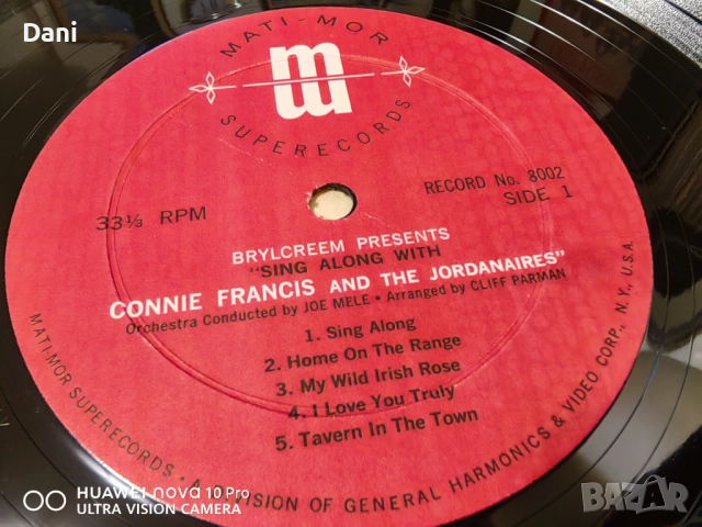 CONNIE FRANCIS - Грамофонна плоча - 12лв - NM/VG, снимка 2 - Грамофонни плочи - 51513070