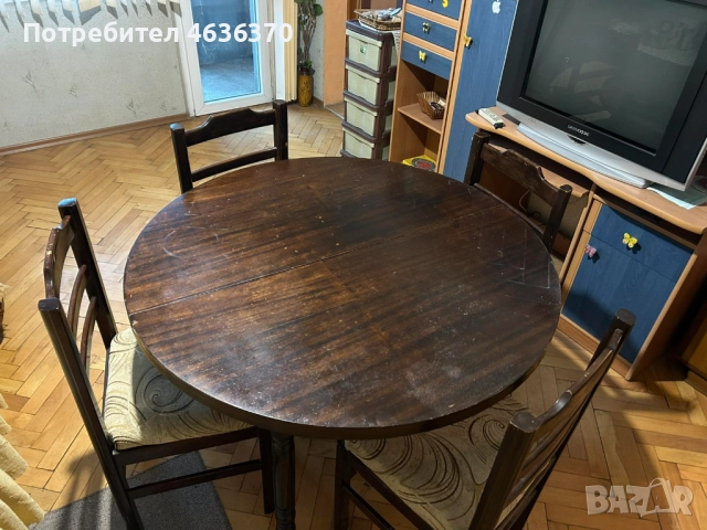 Кухненска маса +4бр.столове, снимка 8 - Маси - 52222237