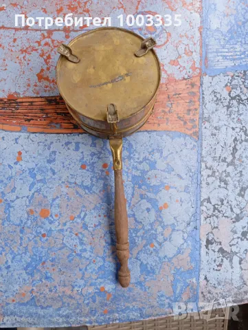 Стар бронзов съд за подгряване , снимка 4 - Колекции - 49194886