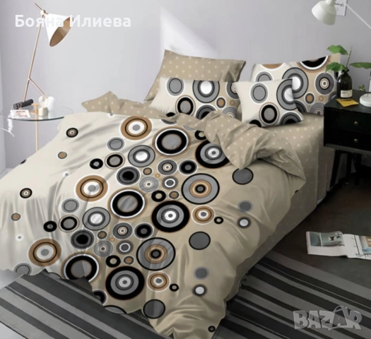 Луксозни двулицеви спални комплекти 6 части , снимка 9 - Спално бельо - 51566899