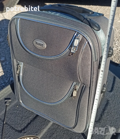 куфар с колелца 42х30х20 -усилен текстил с телескопична дръжка - 2 х20 лв / бр, снимка 7 - Куфари - 51937926