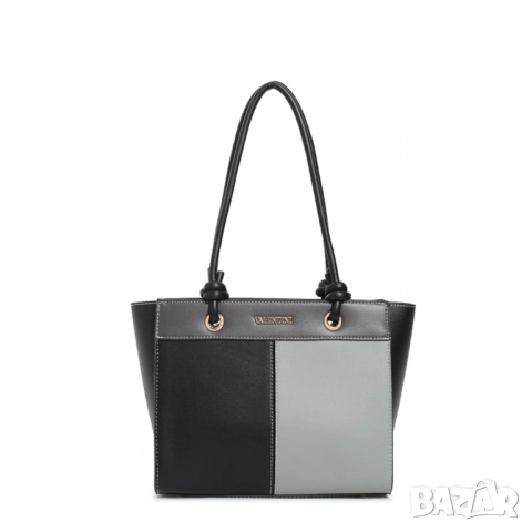 Елегантна дамска чанта с трицветен дизайн, снимка 10 - Чанти - 52098218
