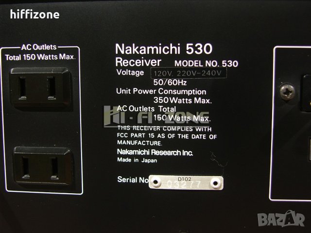 РЕСИВЪР  Nakamichi 530 , снимка 9 - Ресийвъри, усилватели, смесителни пултове - 34003032