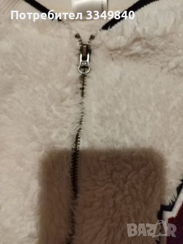 Бяла пухкаво,много топло горнище, снимка 3 - Детски анцузи и суичери - 42104139