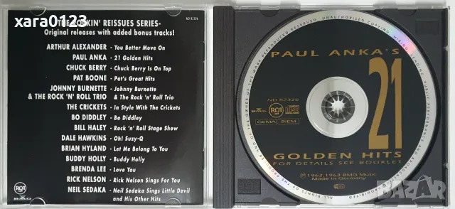 Paul Anka – Paul Anka's 21 Golden Hits, снимка 3 - CD дискове - 49775740