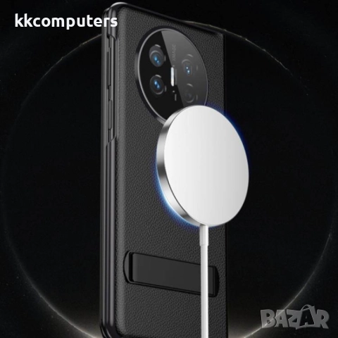 Huawei Mate X6 Electroplating Litchi Pattern / MagSafe View Window Калъф и Протектор, снимка 5 - Калъфи, кейсове - 51955312
