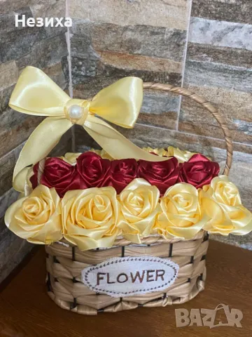 Сатенени букети , снимка 5 - Изкуствени цветя - 47982730