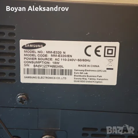 Микро аудио система Samsung MM-E320 | CD/MP3 | AUX | USB, снимка 7 - Аудиосистеми - 55940963