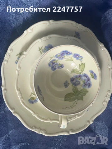 Троен сет порцелан Weimar 1924г, снимка 11 - Антикварни и старинни предмети - 51207603