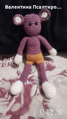 Маймунка амигуруми на една кука , снимка 2 - Декорация за дома - 52449471