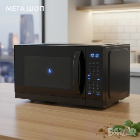 Микровълнова фурна MUHLER MO-7059D 25L, черна, дигитална, снимка 3 - Микровълнови - 53884603