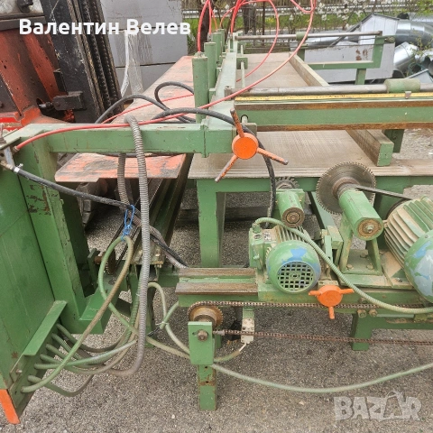 гръцки автоматичен циркуляр с подрезвачи,дължина на ряза 3600мм.ширина на ряза 1200мм., снимка 10 - Други машини и части - 54215501