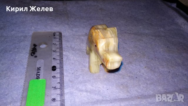 КРАСИВО СЛОНЧЕ от МРАМОРЕН ОНИКС АРТ СТАТУЕТКА ФИГУРКА РЪЧНА МАЙСТОРСКА ИЗРАБОТКА 33996, снимка 3 - Статуетки - 38927490