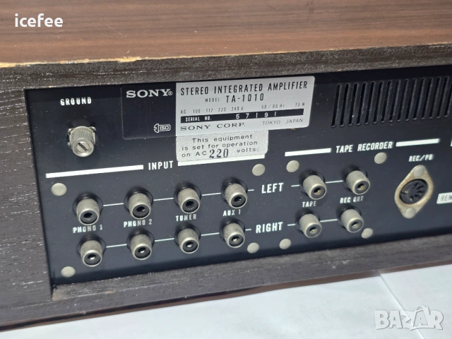 Sony Stereo Integrated Amplifier  TA- 1010 , снимка 8 - Ресийвъри, усилватели, смесителни пултове - 54178959