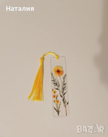 Акрилни книгоразделители с флорални мотиви , снимка 9 - Други - 53378101