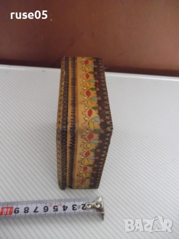 Кутия дървена за цигари пирографирана, снимка 4 - Колекции - 54171159