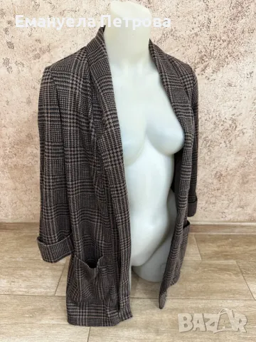 Дамско ежедневно сако NEW YORKER FB SISTER / жилетка - С М , бежов, кафяв цвят