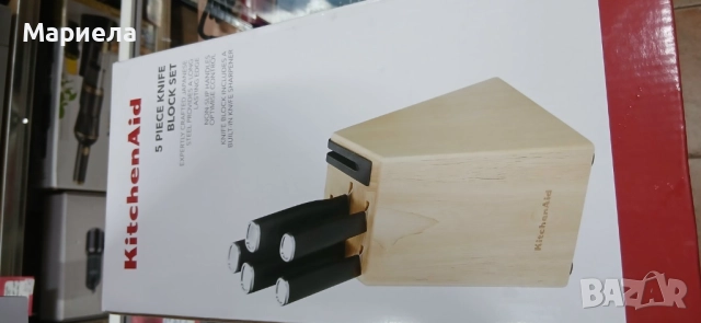KithhenAid Комплект Кухненски ножове и Мелнички за подправки, снимка 5 - Други стоки за дома - 52690252