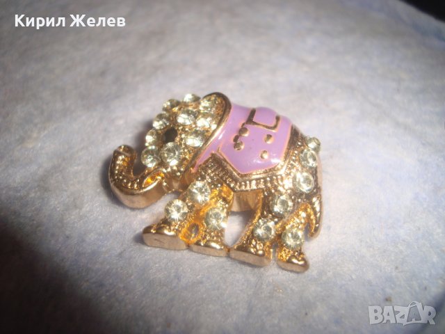ПОЗЛАТЕНО СКЪПОЦЕННО КЪСМЕТЛИЙСКО СЛОНЧЕ - БРОШКА с ФАСЕТИРАНИ ЮВЕЛИРНО КРИСТАЛЧЕТА  и ЕМАЙЛ 29064, снимка 8 - Други - 37685778
