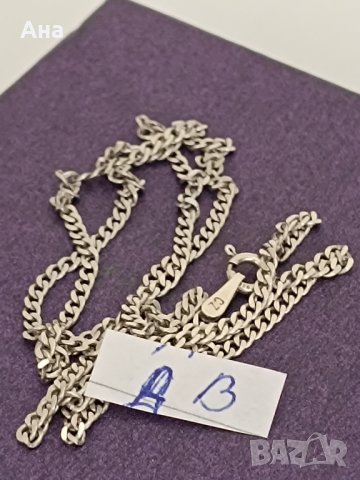 Красив сребърен синджир Маркиран #ДВ

, снимка 3 - Колиета, медальони, синджири - 44306762