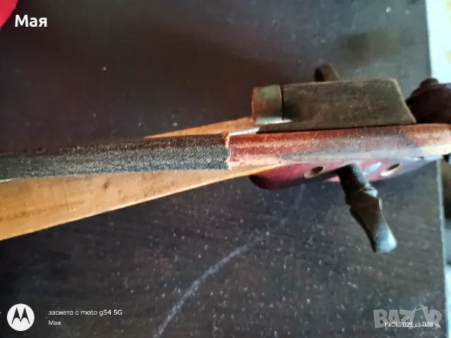 Старинна цигулка от преди балканската война 1913г, снимка 5 - Струнни инструменти - 48736724