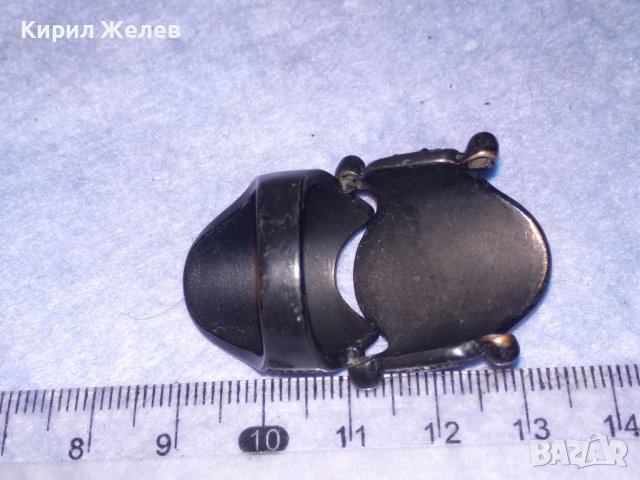 ШАРМАНТЕН ВИНТИДЖ МЕДЕН ЛАКИРАН РАЗДВИЖЕН ДВУКОМПОНЕНТЕН АРТ ПРЪСТЕН 37043, снимка 15 - Пръстени - 40415209