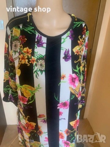 Копринена пъстра рокля Juice Couture, снимка 3 - Рокли - 53900575