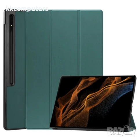 Samsung Galaxy Tab S9 Ultra Кожен Калъф и Протектор, снимка 5 - Калъфи, кейсове - 51101071