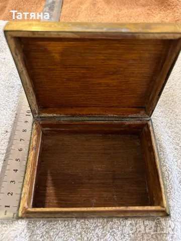 Кутия от месинг за цигари или бижута от металорезба, снимка 2 - Антикварни и старинни предмети - 48263582