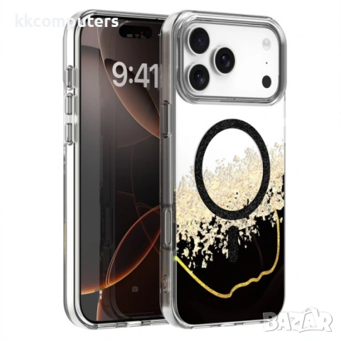 Кейс Epoxy Mag за iPhone 17 Pro Max (6.9) черен и Протектор