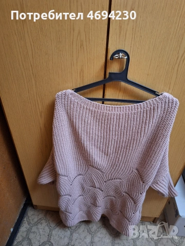 Дамски блузон , Пепел от рози .Нов .Може Да Се Носи С паднало рамо ., снимка 2 - Блузи с дълъг ръкав и пуловери - 53084134