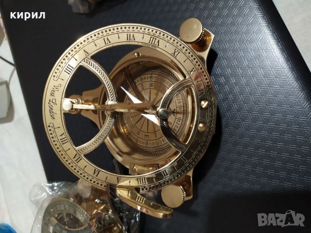 Огромен компас със слънчев часовник, снимка 9 - Антикварни и старинни предмети - 31203596
