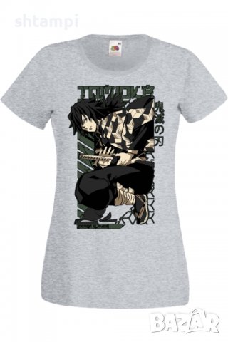 Дамска тениска Аниме Манга Demon Slayer Tomioka Gyuu,Анимация,игра,Празник,Повод.