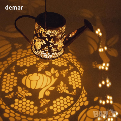 TickTime Соларна светеща лейка за градинска декорация, снимка 6 - Соларни лампи - 44734550