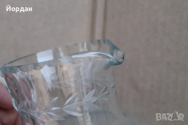 Немска кристална кана, снимка 10 - Колекции - 50606885