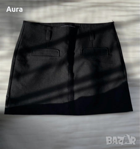Bershka black mini skirt 