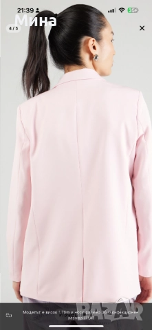 Розово сако тип блейзър, снимка 4 - Сака - 51556013