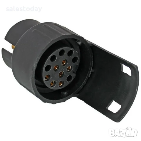Букса за ремарке 7/13, от 7 към 13 пина, 12/24V, черен, снимка 2 - Ремаркета - 35632577