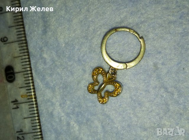 ЕФИРНА СРЕБЪРНА БЕЛ ЕПОК СТИЛ ОБЕЦА СРЕБРО 925 със СРЕБЪРНА ВИСУЛКА - ПЕПЕРУДКА 40171, снимка 4 - Обеци - 42425360