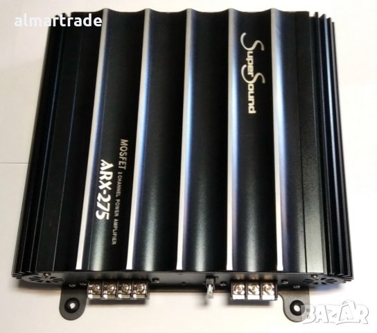 Усилвател за кола SuperSound ARX275 RMS POWER 75 W×2CH BRIDGE MODE 230 W×1CH, снимка 2 - Аксесоари и консумативи - 34382405