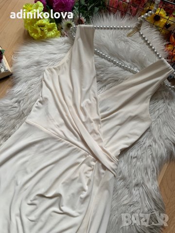 Кремава рокля Н&М, снимка 2 - Рокли - 42100667