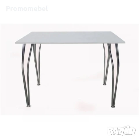 Трапезна маса с МДФ плот бял лак, снимка 2 - Маси - 51103583