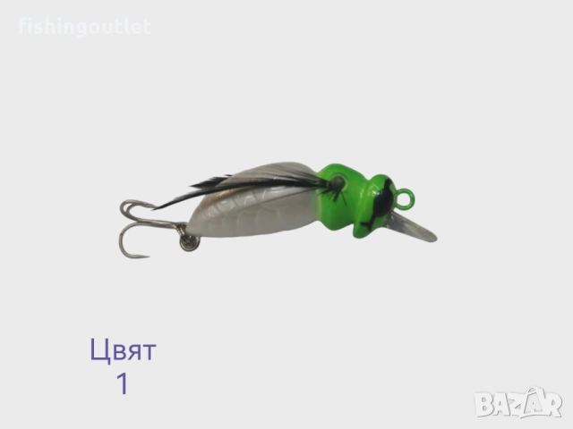 Убийствено ефективен воблер оса ( пчела ) Okinwa . 10 цвята. 2.5гр 3.5см, снимка 4 - Стръв и захранки - 53028213