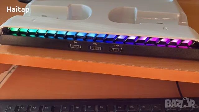 Поставка с охлаждане за PS5 Slim, снимка 3 - Аксесоари - 55984928