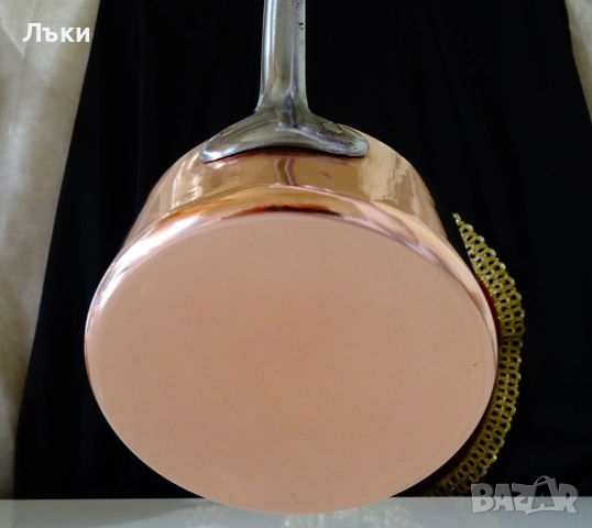 Медна тенджера 750 мл.,чиста червена мед. , снимка 7 - Антикварни и старинни предмети - 52566600