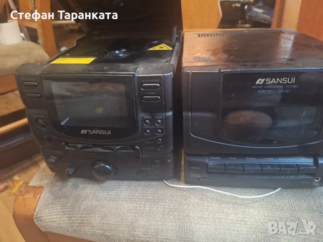 Аудио система Sansui от две части, снимка 3 - Аудиосистеми - 55904564