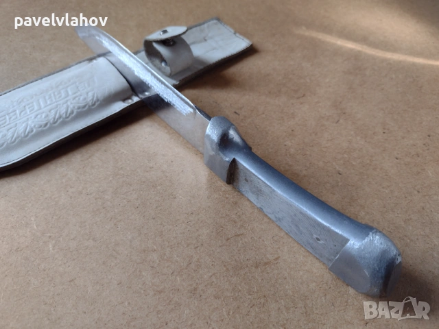 Нож - ловен, производство на “Хан Тервел”, модифициран и за доработка , снимка 12 - Ножове - 53972362