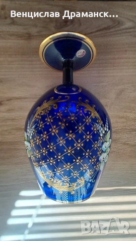 Ваза-бохемия, снимка 6 - Антикварни и старинни предмети - 54325459